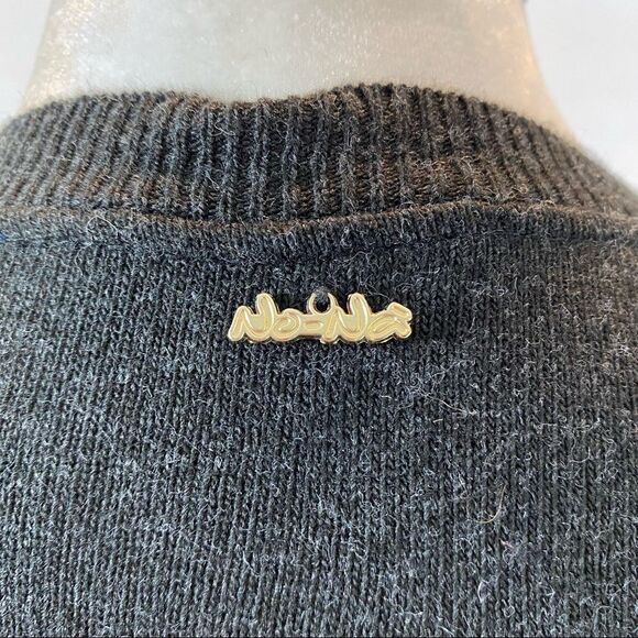 No-Na Cashmere Blend Bib‎ Front Half Sleeve Sweater Size Medium - Picture 10 of 15